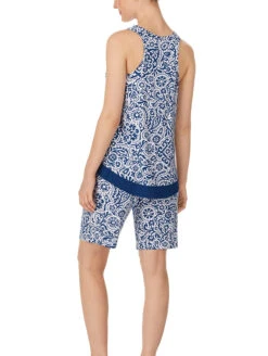 Ellen Tracy Sleeveless PJ Set 9 Ellen Tracy Sleeveless PJ Set -FOREVER YOUR LINGERIE EllenTracyPJSetWBermudaShortsN8525599Back