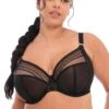 Elomi Matilda Plunge Bra -FOREVER YOUR LINGERIE ElomiMatildaBlackStarEL8900BraFront 2