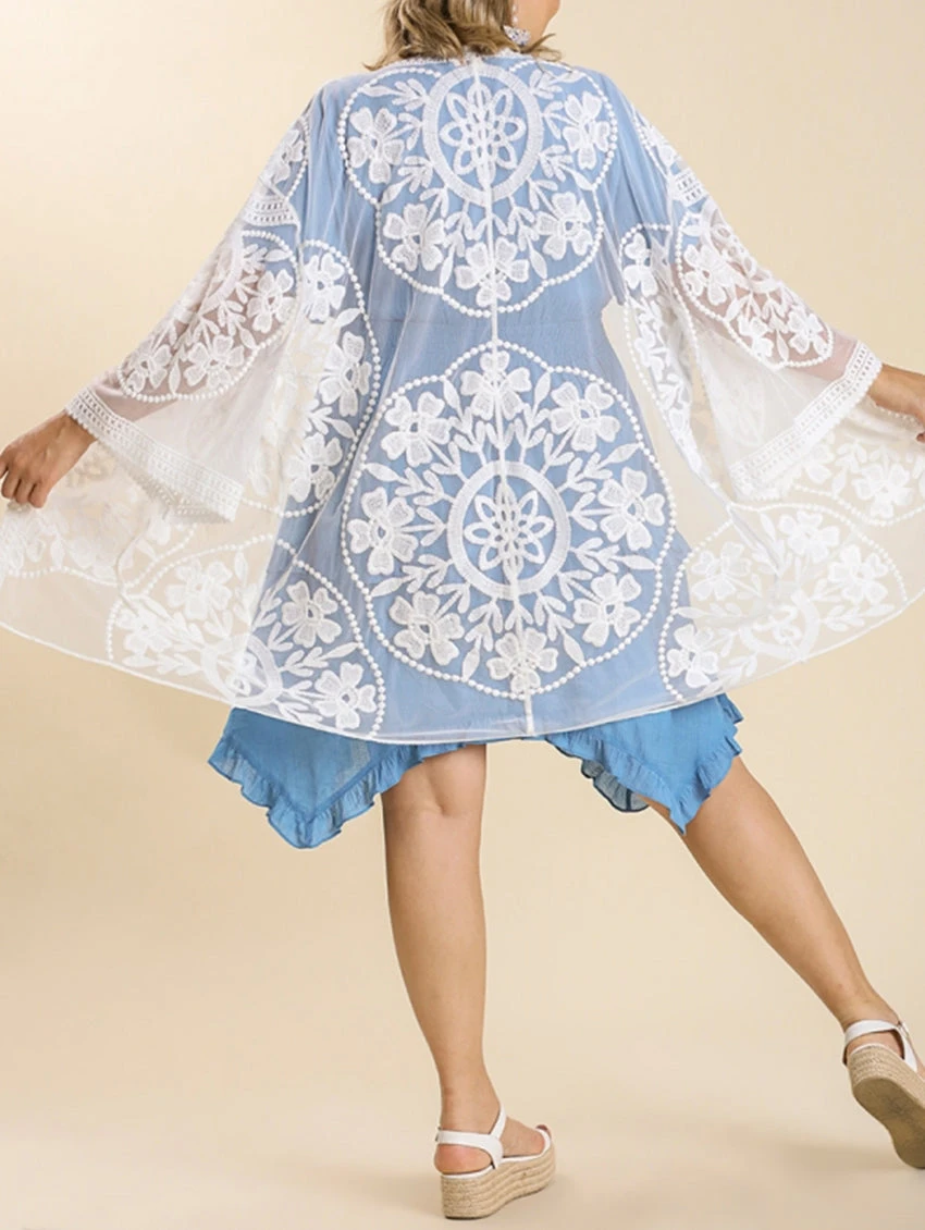 Etta Floral Lace Cover Up 9 Etta Floral Lace Cover Up - Image 7