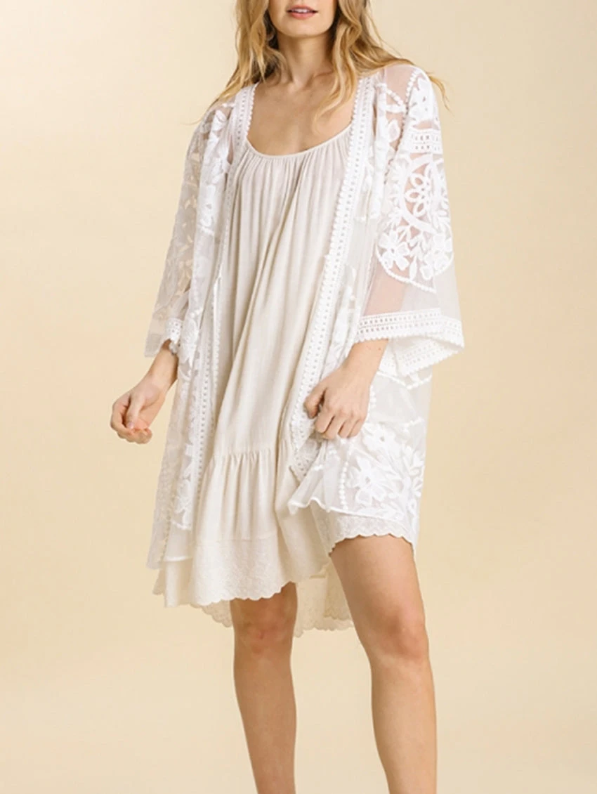 Etta Floral Lace Cover Up 4 Etta Floral Lace Cover Up - Image 2