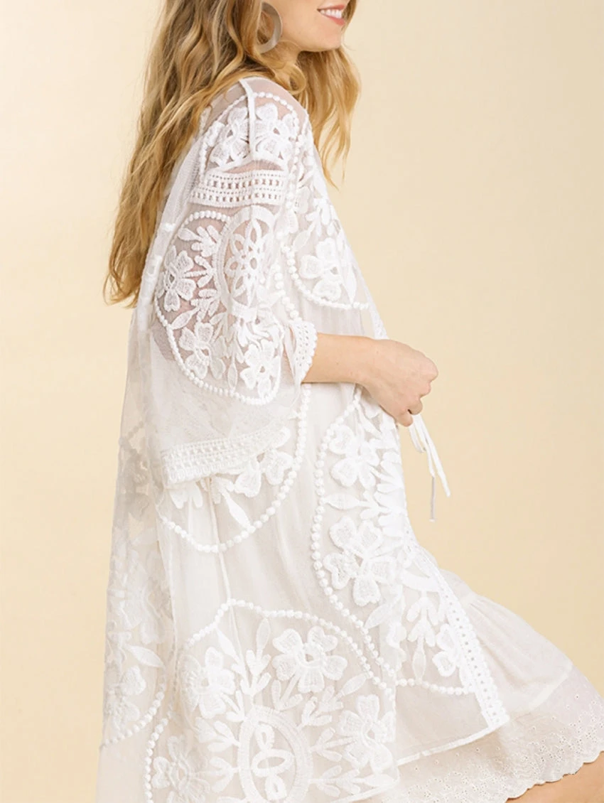 Etta Floral Lace Cover Up 5 Etta Floral Lace Cover Up - Image 3