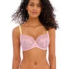 Freya Offbeat Lace Side Support Bra 2 Freya Offbeat Lace Side Support Bra -FOREVER YOUR LINGERIE FreyaOffbeatAA5457PlungeBraFront
