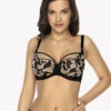 Gaia Georgia Semi Soft Bra 2 Gaia Georgia Semi Soft Bra -FOREVER YOUR LINGERIE GA BSO 1067GeorgiaSemiSoftBraSatinEmbroideryFront