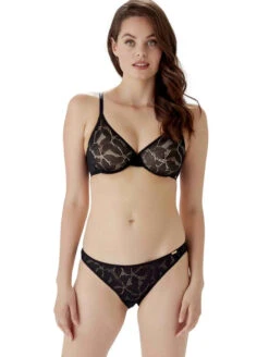 Gossard Glossies Lotus Brief 7 Gossard Glossies Lotus Brief -FOREVER YOUR LINGERIE GossardGlossiesLotusBrief19003Bra19001Black