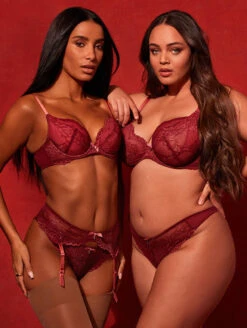 Gossard Superboost Lace Plunge Bra 9 Gossard Superboost Lace Plunge Bra -FOREVER YOUR LINGERIE GossardSuperboostLacePlungeBra7711Suspender7712Thong7716CranberryRaspberrySorbetEditorial