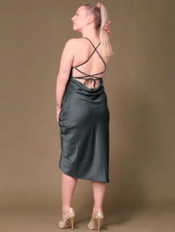 Identity Lingerie Slip Dress 9 Identity Lingerie Slip Dress -FOREVER YOUR LINGERIE IDentityLingerieSlipDressGorgeousGreen62345Back