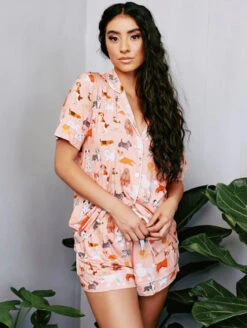 Kilo Brava Bamboo Shorts Pj Set 11 Kilo Brava Bamboo Shorts Pj Set -FOREVER YOUR LINGERIE KiloBravaBambooCollectionShortsPJSet14040Front