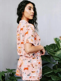 Kilo Brava Bamboo Shorts Pj Set 9 Kilo Brava Bamboo Shorts Pj Set -FOREVER YOUR LINGERIE KiloBravaBambooCollectionShortsPJSet14040Side