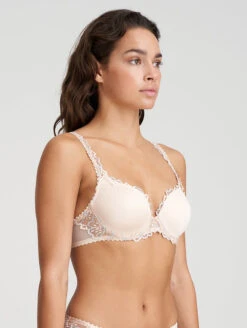 Marie Jo Jane Padded Heart Shape Bra 11 Marie Jo Jane Padded Heart Shape Bra -FOREVER YOUR LINGERIE MarieJoJaneHeartShapedBraPalePeach0101336Side