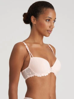 Marie Jo Leda Padded Plunge Bra -FOREVER YOUR LINGERIE MarieJoLedaPaddedPlungeBraGlossPink0102526Side