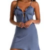 Midnight Bakery Shea Chemise 1 Midnight Bakery Shea Chemise -FOREVER YOUR LINGERIE MidnightBakerySheaChemiseSHH110BlueFront