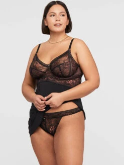 Montelle Enchanted Babydoll -FOREVER YOUR LINGERIE MontelleEnchantedBabydoll9496Panty