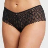 Montelle Lacy Essentials Brazillian 2 Montelle Lacy Essentials Brazillian -FOREVER YOUR LINGERIE MontelleLacyEssentialsBrazilianBlack9305Front