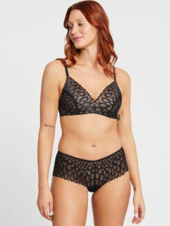 Montelle Lacy Essentials Brazillian 8 Montelle Lacy Essentials Brazillian -FOREVER YOUR LINGERIE MontelleLacyEssentialsBrazilianBlack9305Set