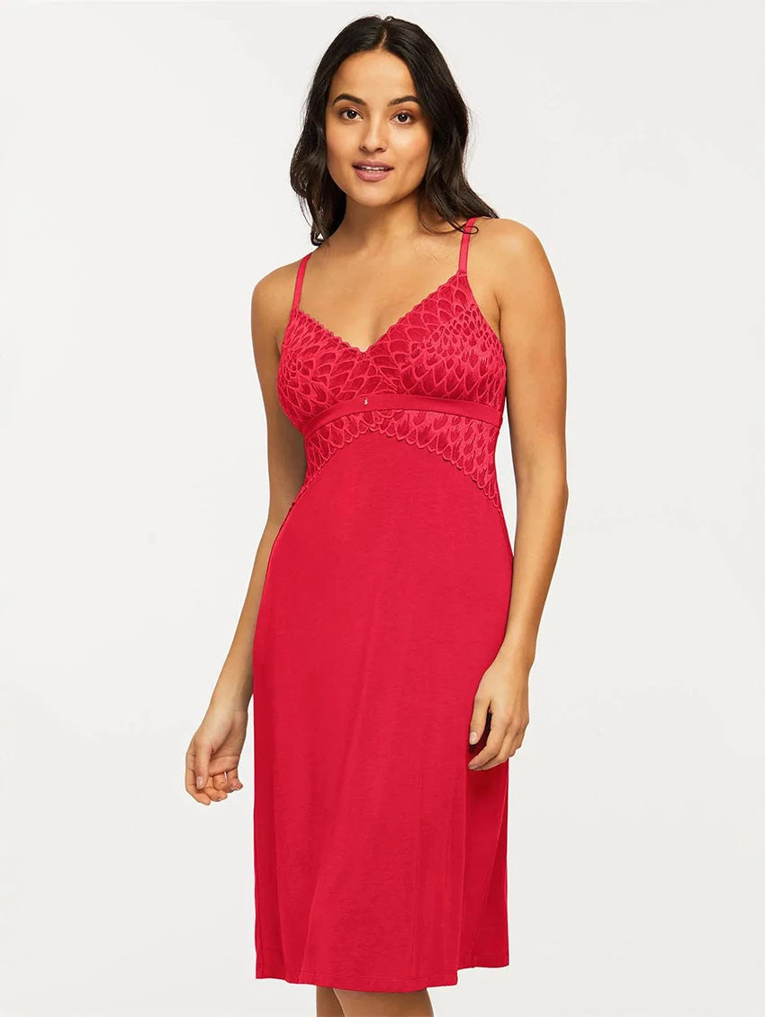 Montelle Modal Bust Support Midi Chemise 3 Montelle Modal Bust Support Midi Chemise