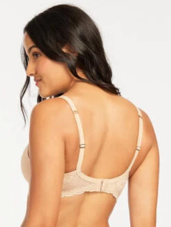Montelle Pure Plus Seamless Bra 8 Montelle Pure Plus Seamless Bra -FOREVER YOUR LINGERIE MontellePurePlusSeamlessSand9320Back