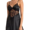 In Bloom Noelle Solid Chemise 2 In Bloom Noelle Solid Chemise -FOREVER YOUR LINGERIE NLE010NoelleSolidChemiseBlackFront