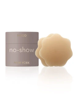 NOOD No Show Reusable Nipple Covers -FOREVER YOUR LINGERIE NOODReusableNippleCoversShade5CaramelPackageEdit