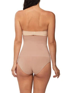 Nancy Ganz Bamboo Essentials High Waist Brief -FOREVER YOUR LINGERIE NancyGanzBambooEssentialsHighWaistBriefMahoganyBW6234Back