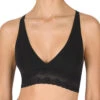 Natori Bliss Perfection Bralette 2 Natori Bliss Perfection Bralette -FOREVER YOUR LINGERIE NatoriBlissPerfectionBralette765154BlackFront