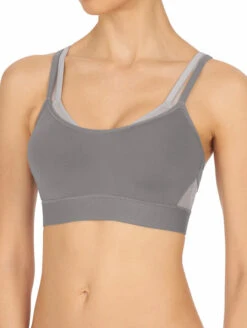 FOREVER YOUR LINGERIE 8 FOREVER YOUR LINGERIE -FOREVER YOUR LINGERIE NatoriGravityContourSportsBra752201GreyLeadFront2