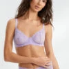 Natori Heavenly Balconette Bra 2 Natori Heavenly Balconette Bra -FOREVER YOUR LINGERIE NatoriHeavenlyConvertibleBalconetteBra724314VioletteFront