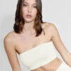 Nikibiki Bandeau Bra Top 2 Nikibiki Bandeau Bra Top -FOREVER YOUR LINGERIE NikibikiBandeauBraTopNS1015IvoryFront