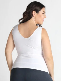 Nikibiki Reversible Tank Top -FOREVER YOUR LINGERIE NikibikiReversibleTankTopNS7180XWhiteBackAlt