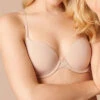 On Gossamer T-Shirt Bra 2 On Gossamer T-Shirt Bra -FOREVER YOUR LINGERIE OnGossamerT ShirtBraChamnpagneG3200Front