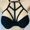 Onyx Bodywear Hedra Harness 1 Onyx Bodywear Hedra Harness -FOREVER YOUR LINGERIE OnyxBodywearHedraHarnessHEDRAFront