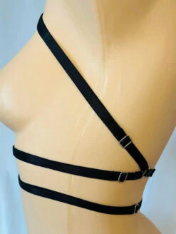 Onyx Bodywear Trinity Harness 12 Onyx Bodywear Trinity Harness -FOREVER YOUR LINGERIE OnyxBodywearTrinityHarnessSide