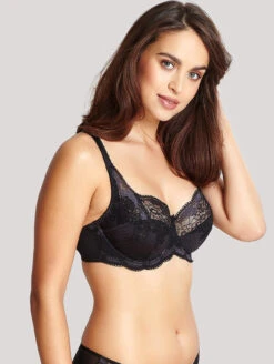 Panache Clara Bra 10 Panache Clara Bra -FOREVER YOUR LINGERIE PanacheClaraBraCharcoalBlack7255Side