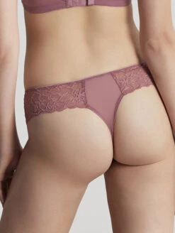Panache Envy Thong -FOREVER YOUR LINGERIE PanacheEnvyThong7289RoseMauveBack