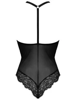 Pour Moi Dark Romance Thong Bodysuit -FOREVER YOUR LINGERIE PourMoiDarkRomanceBodysuitBlackPink21709Back