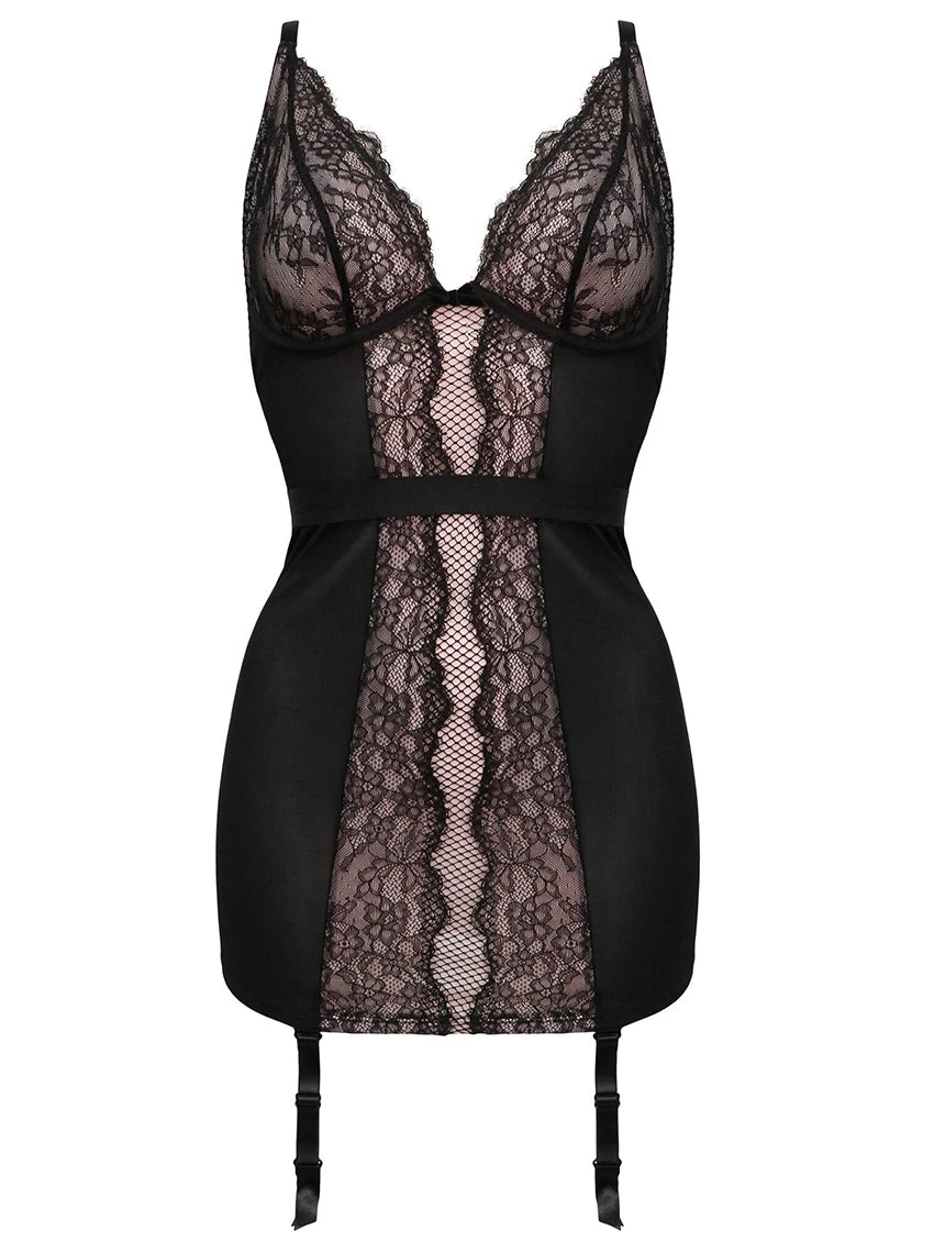 Pour Moi Dark Romance Garter Chemise 5 Pour Moi Dark Romance Garter Chemise - Image 3