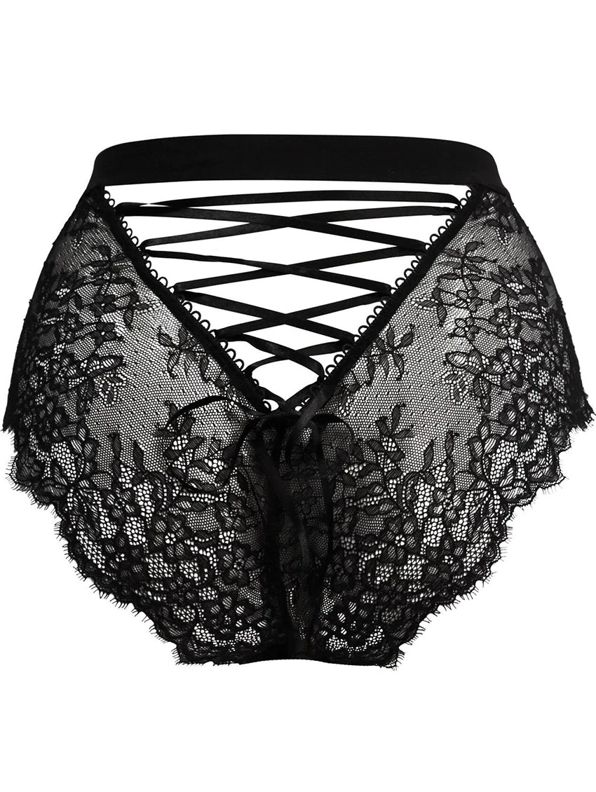 Pour Moi Dark Romance Lace-Up Brief 6 Pour Moi Dark Romance Lace-Up Brief - Image 4