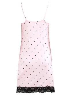 Pour Moi Sofa Love Lace Jersey Chemise 9 Pour Moi Sofa Love Lace Jersey Chemise -FOREVER YOUR LINGERIE PourMoiSofaLoveChemiseBlushBlack19835BackCutOut