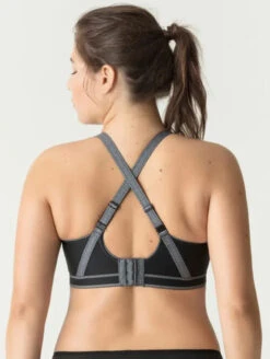 PrimaDonna The Sweater Sports Bra 9 PrimaDonna The Sweater Sports Bra -FOREVER YOUR LINGERIE PrimaDonnaTheSweaterWiredSportsBraBlack6000110BackAlt