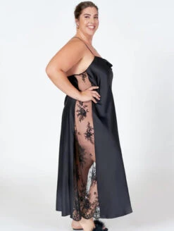 Rya Collection Darling Gown 9 Rya Collection Darling Gown -FOREVER YOUR LINGERIE RyaCollectionDarlingGownBlack219 X SidePlus