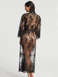 Rya Collection Darling Robe 9 Rya Collection Darling Robe -FOREVER YOUR LINGERIE RyaCollectionDarlingRobeBlack220 X Back