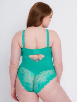 Scantilly By Curvy Kate Indulgence Bodysuit 16 Scantilly By Curvy Kate Indulgence Bodysuit -FOREVER YOUR LINGERIE ST010704IndulgenceBodysuitJadeBackEdited2