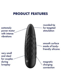 Satisfyer Ultra Power Bullet 5 -FOREVER YOUR LINGERIE Satisfyer Ultra Power Bullet 5 black features