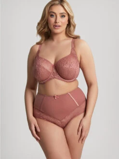 Sculptresse Estel Hi-Waist Brief 8 Sculptresse Estel Hi-Waist Brief -FOREVER YOUR LINGERIE SculptresseEstelHighWaistBrief9684FullCupBra9685RoseGoldFront