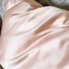 Sylke The Label Mulberry Silk Pillowcase 2 Sylke The Label Mulberry Silk Pillowcase -FOREVER YOUR LINGERIE SylketheLabelPillowcaseBlushSLKPCloseUp