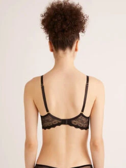 The Little Bra Company Naomi Demi Bra -FOREVER YOUR LINGERIE TheLittleBraCompanyNaomiDemiBraBlackY008Back