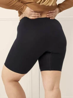 Thigh Society Regular Rise 9" Shorts -FOREVER YOUR LINGERIE ThighSocietyTheOriginalRegularRise9 BlackTHSO RBack