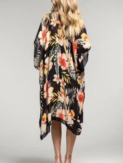 Urbanista Vacay Cover Up 7 Urbanista Vacay Cover Up -FOREVER YOUR LINGERIE UrbanistaOpenCoverUpTropicalGarden125U9035Back