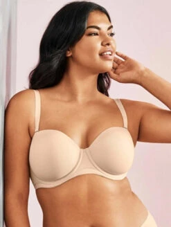 Wacoal Strapless Bra 14 Wacoal Strapless Bra -FOREVER YOUR LINGERIE WacoalRedCarpetStraplessSand953117FashionAlt2