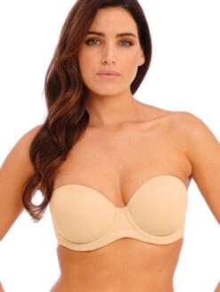 Wacoal Strapless Bra 15 Wacoal Strapless Bra -FOREVER YOUR LINGERIE WacoalRedCarpetStraplessSand953117FrontAlt2