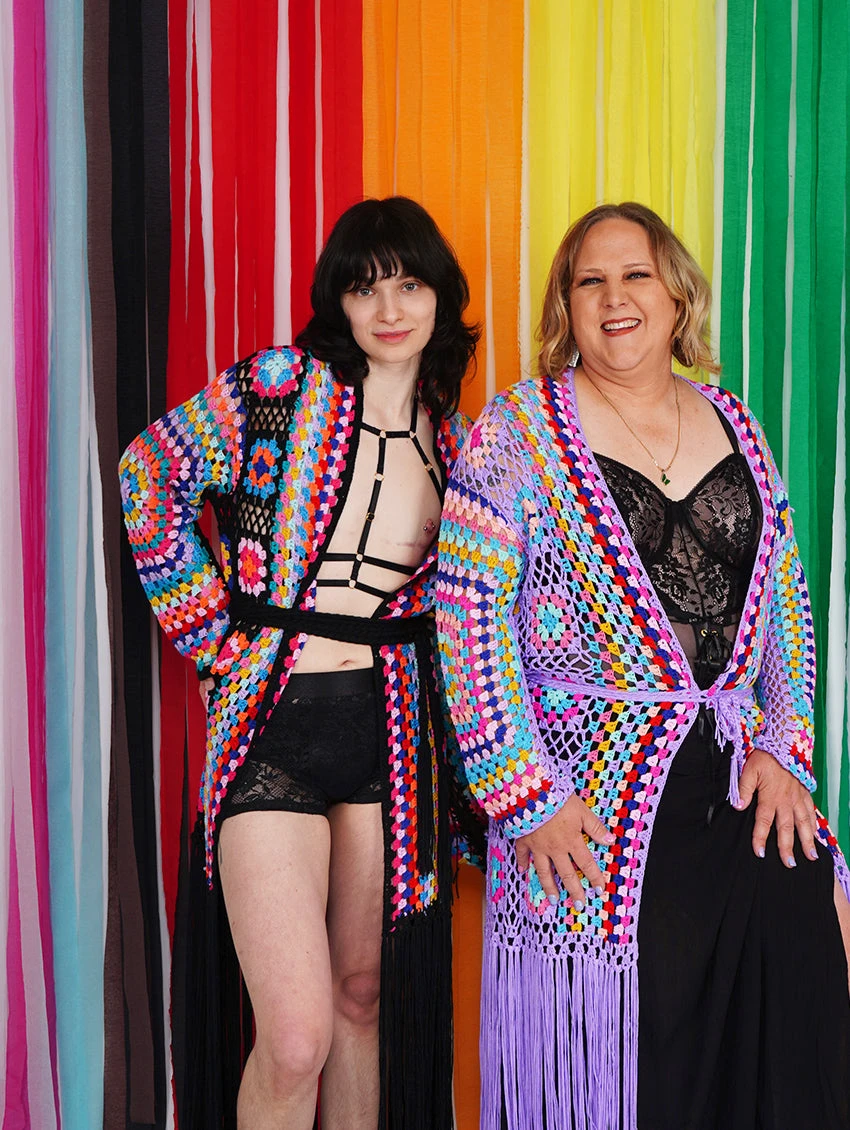 Long Sleeve Crochet Fringe Robe 3 Long Sleeve Crochet Fringe Robe